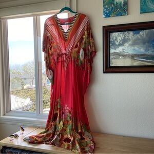 Floral Red Maxi Dress